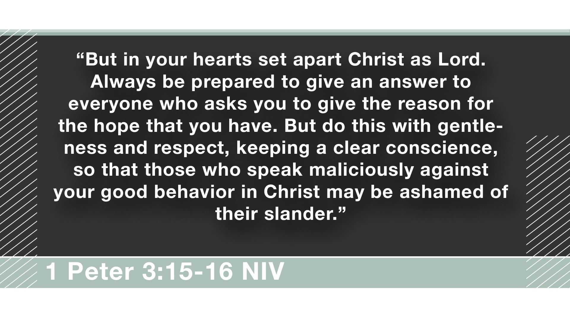 Know Why You Believe - Session 1 - Introduction