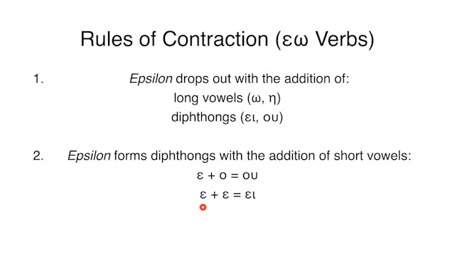 Reading Biblical Greek - Session 29 - Contract Verbs Ending in εω