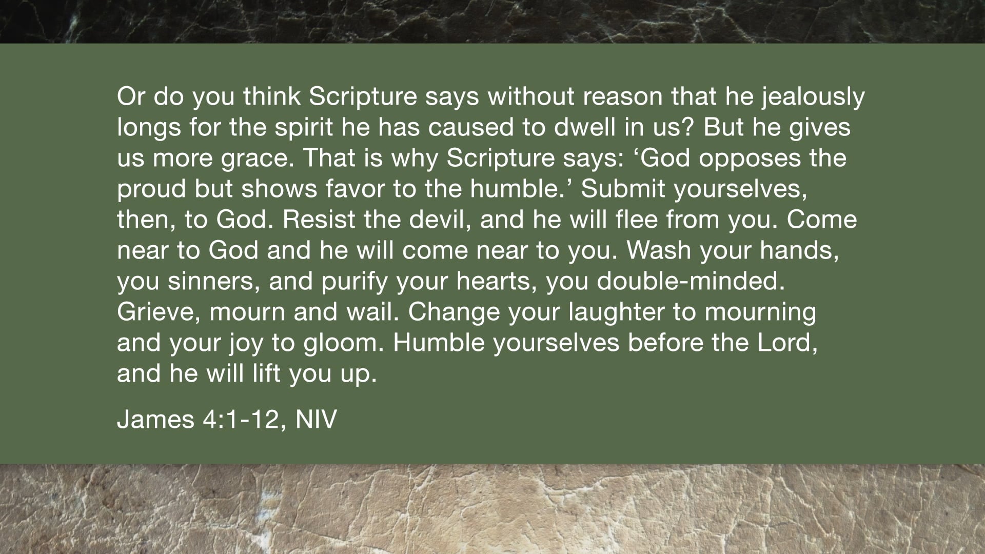 James, A Video Study - Session 9 - James 4:1-12