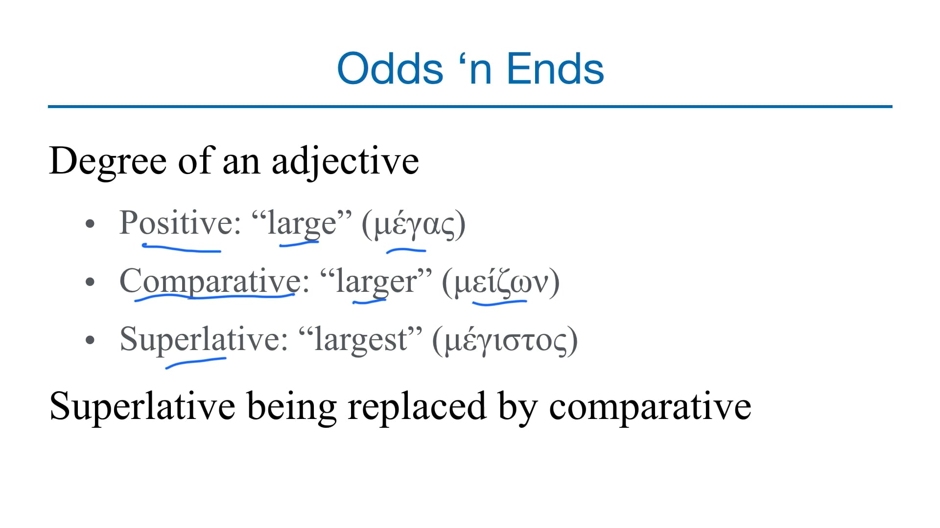 Basics of Biblical Greek - Session 13 - Demonstrative Pronouns/Adjectives