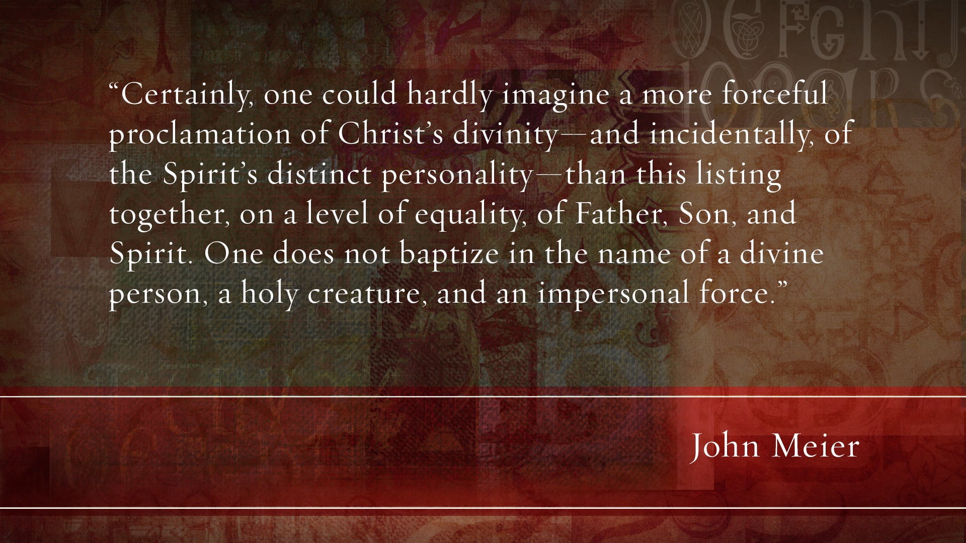 What Christians Ought to Believe - Session 4 - Believing in the Father