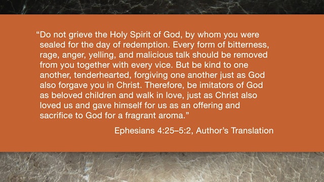 Ephesians (ZECNT) - Session 12 - Ephesians 4:25-5:2
