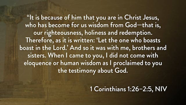 1 Corinthians - Session 6 - 1 Corinth...