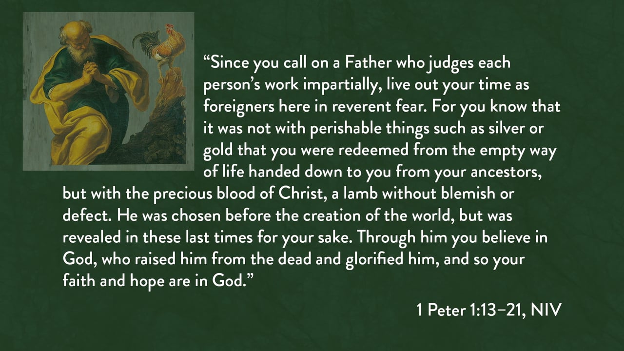 1 Peter - Session 4 - 1 Peter 1:13-21