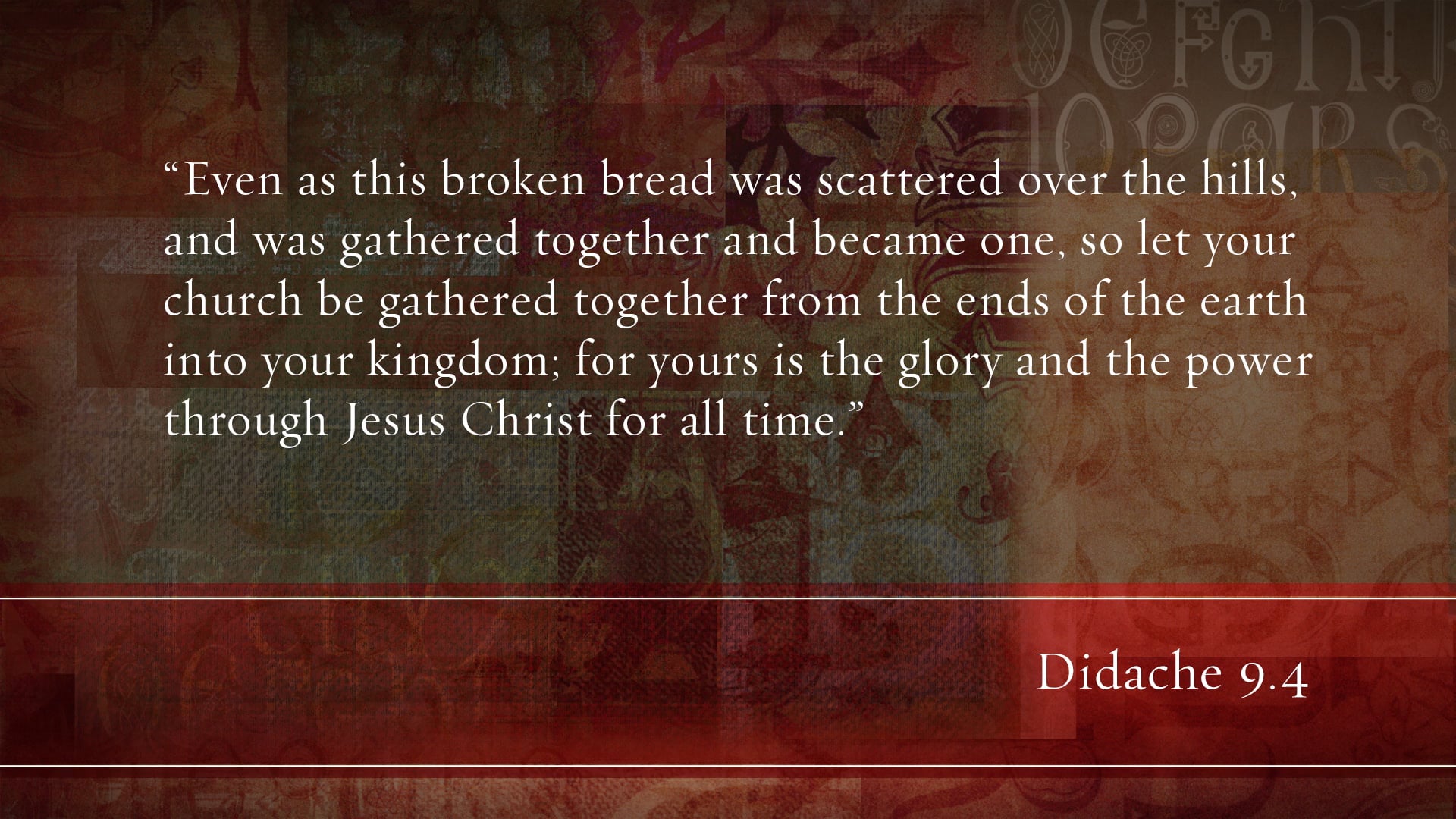 What Christians Ought to Believe - Session 13 - Belonging to the Church