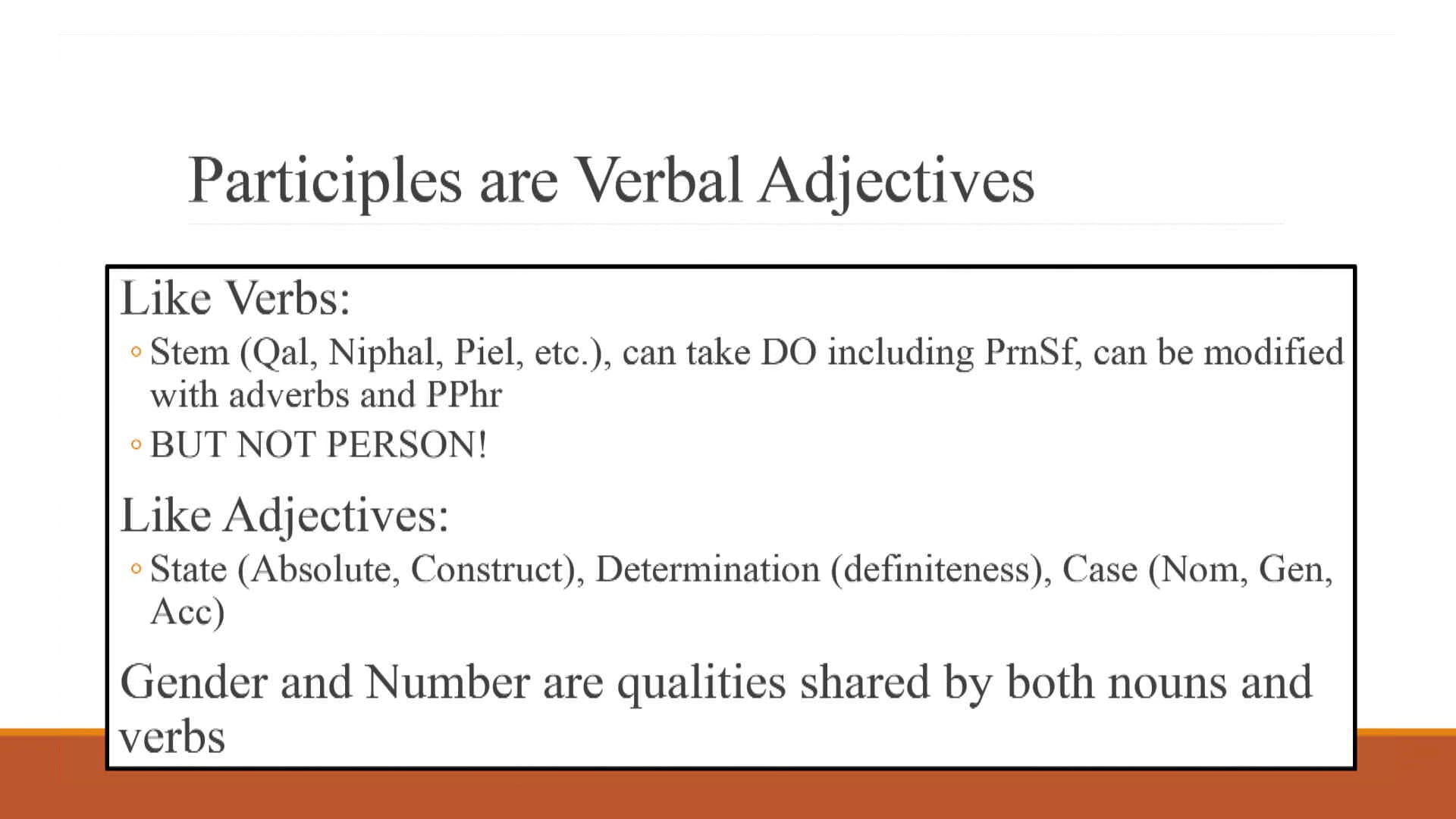 Hebrew for the Rest of Us Video Lectures - Session 17: To Infinitives and Beyond! – Infinitives and Participles