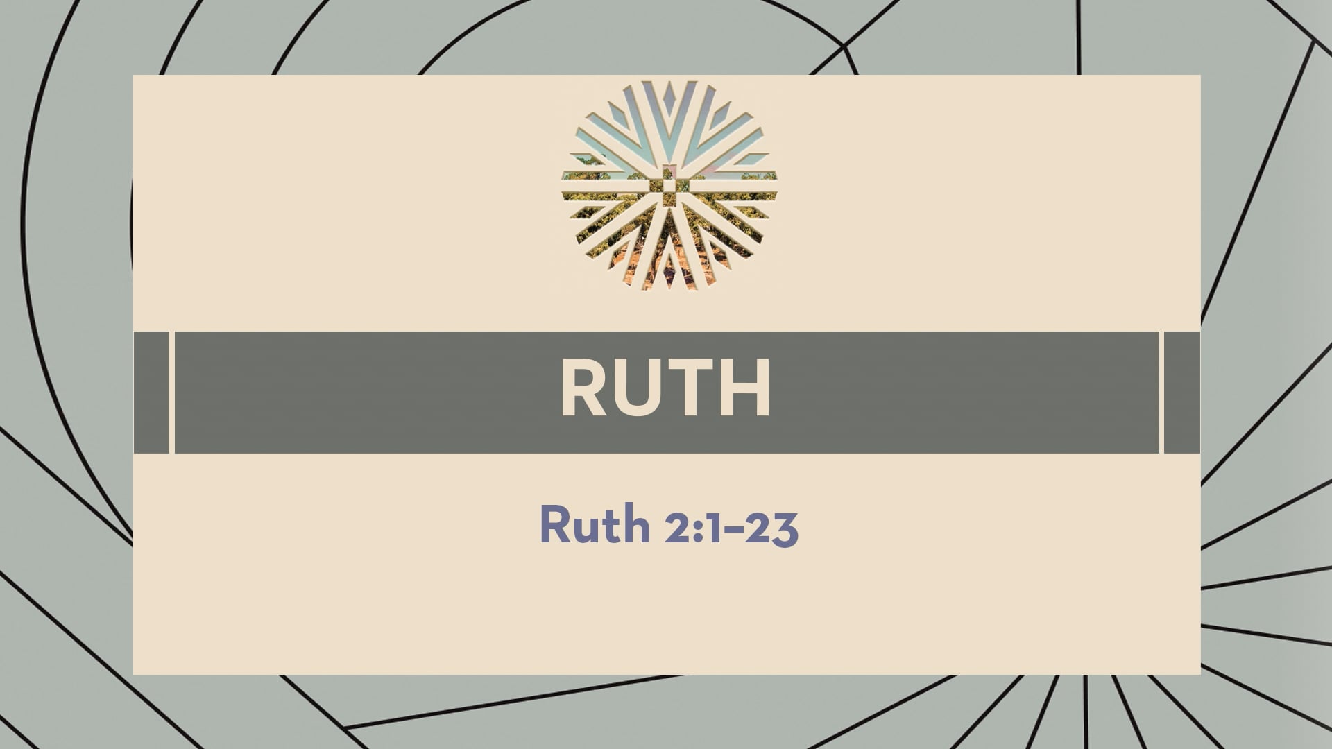 Ruth - Session 3 - Ruth 2:1-23