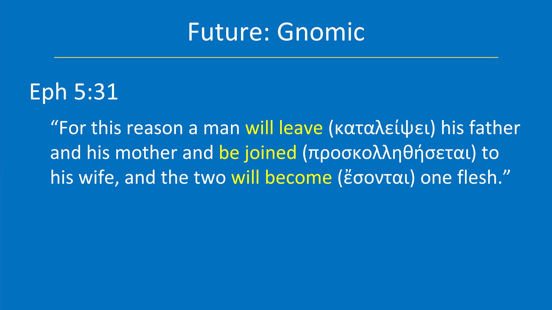 Greek for the Rest of Us - Lesson 28 - Verbs (Indicative)