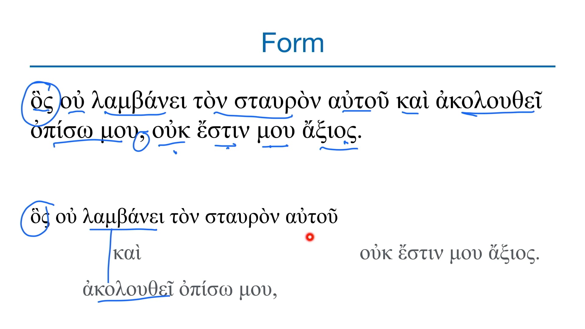 Basics of Biblical Greek - Session 14 - Relative Pronoun