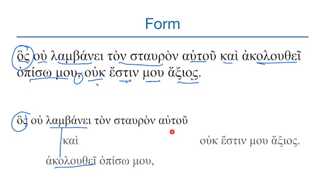 Basics of Biblical Greek - Session 14 - Relative Pronoun