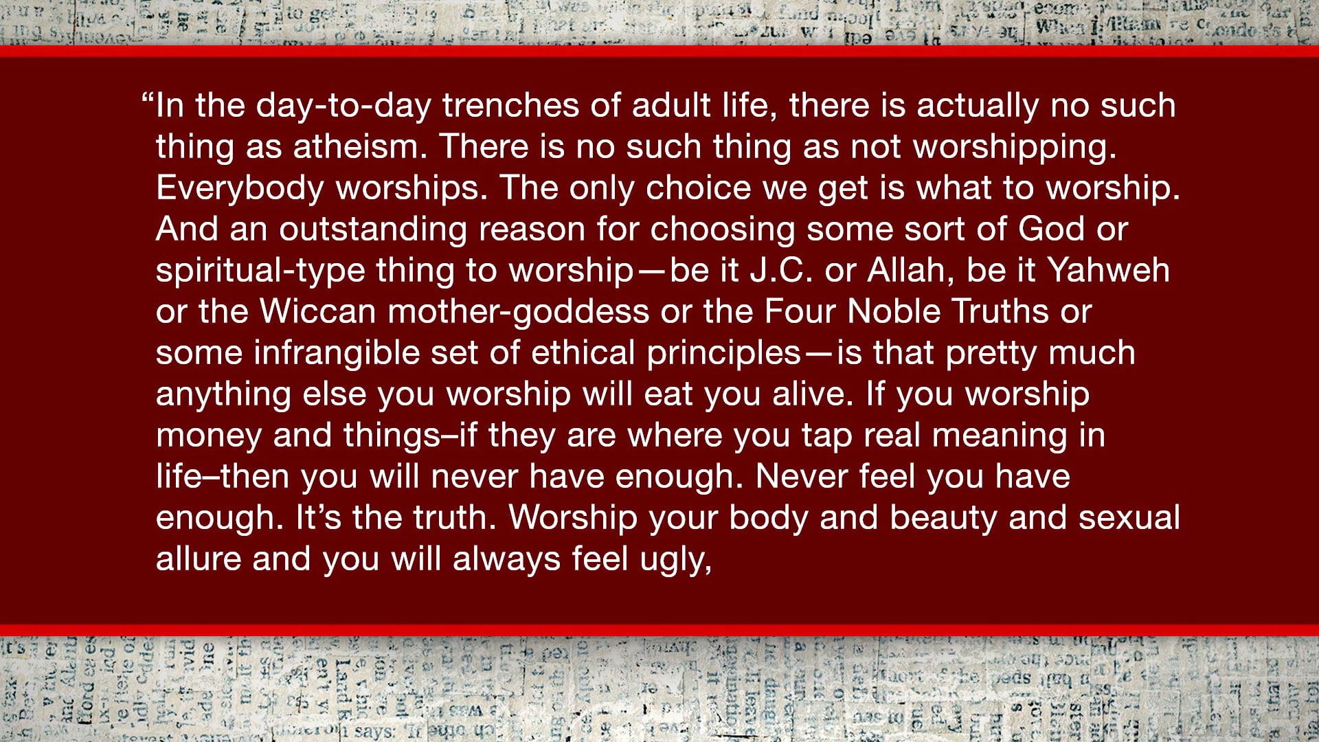 Saving Truth - Session 4 - Clarity about Freedom