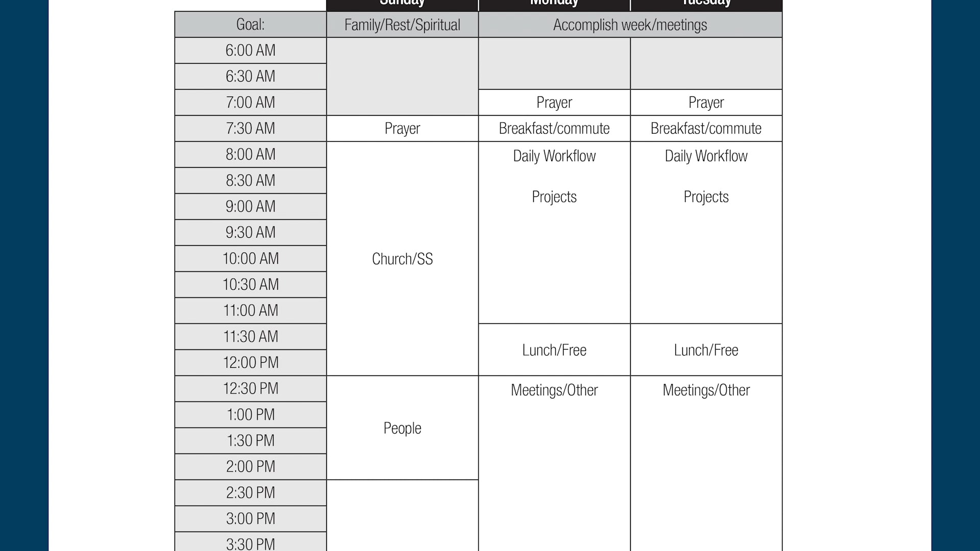 What's Best Next - Session 14 - Setting Up Your Week