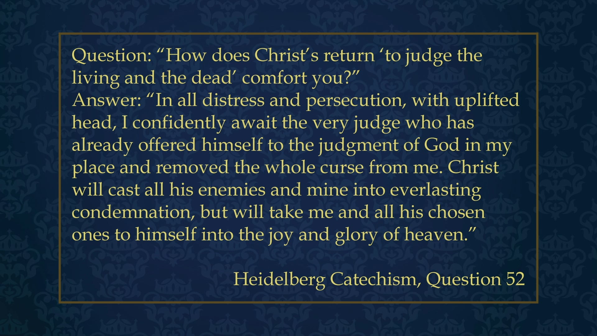 Evangelical Theology - Session 3.5 - The Final Judgment