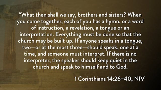 1 Corinthians - Session 29 - 1 Corint...