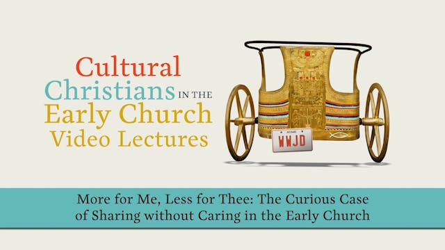 Cultural Christians - Session 2 - More for Me, Less for Thee