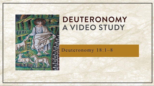 Deuteronomy - Session 33 - Deuteronomy 18:1-8