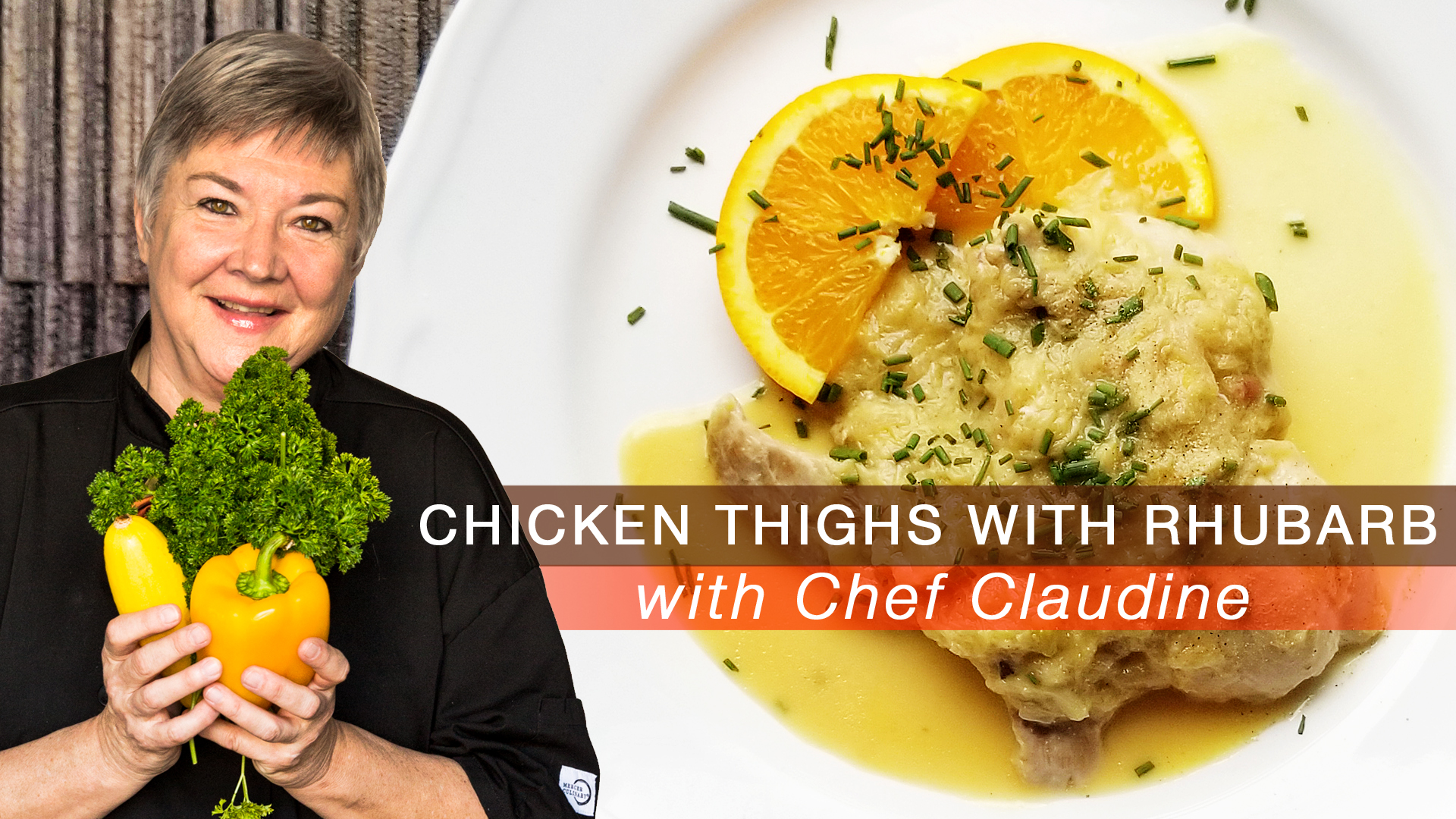 Chicken Thighs with Rhubarb