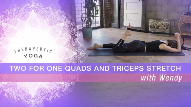 Two for One: Quads and Triceps Stretch
