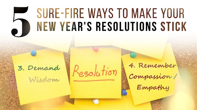 5 Sure-fire Ways to Make Your New Year's Resolutions Stick