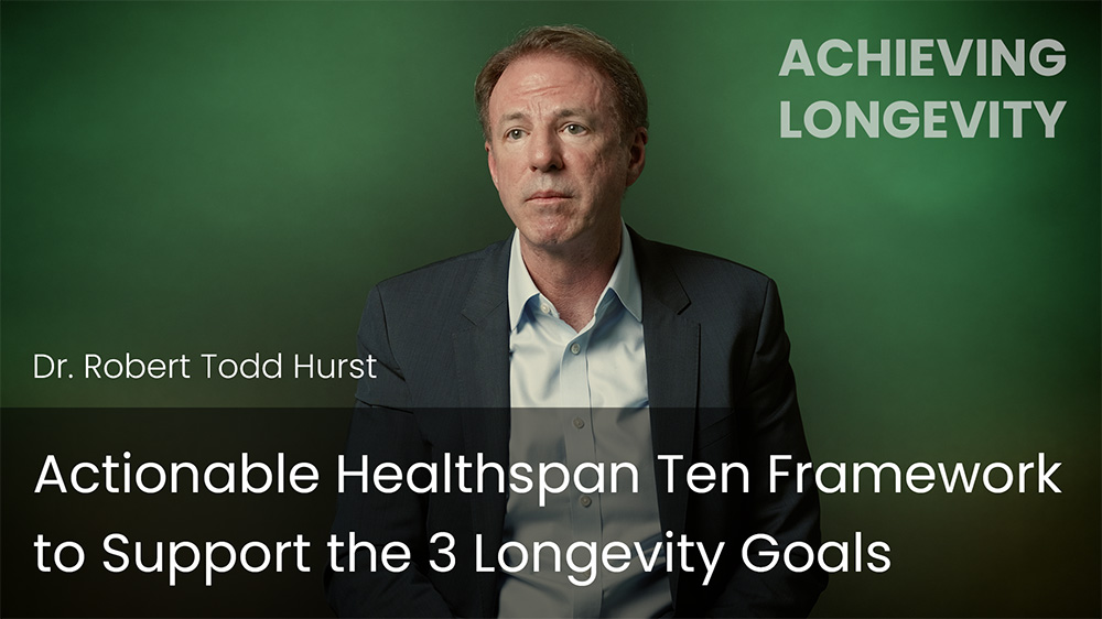 Actionable Healthspan Ten Framework to Support the 3 Longevity Goals