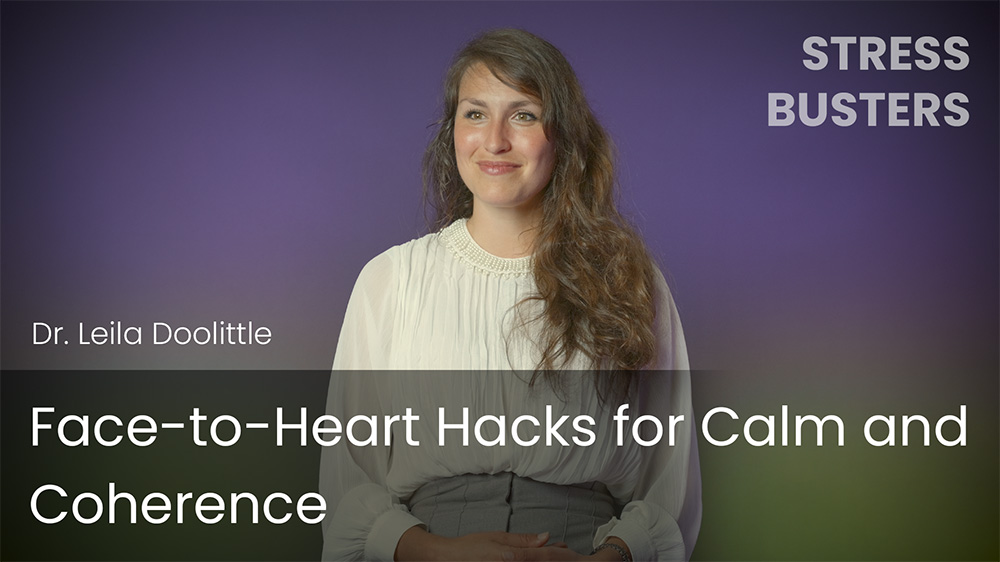 Face-to-Heart Hacks for Calm and Coherence