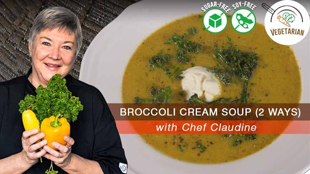 Broccoli Cream Soup: 2 Ways
