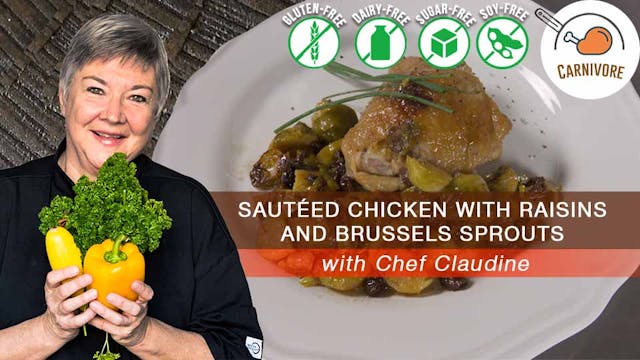 Sautéed Chicken with Raisins and Brus...