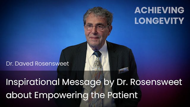 Inspirational Message by Dr. Rosenswe...