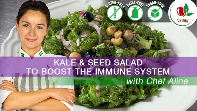 Kale and Seeds Salad to Boost the Immune System