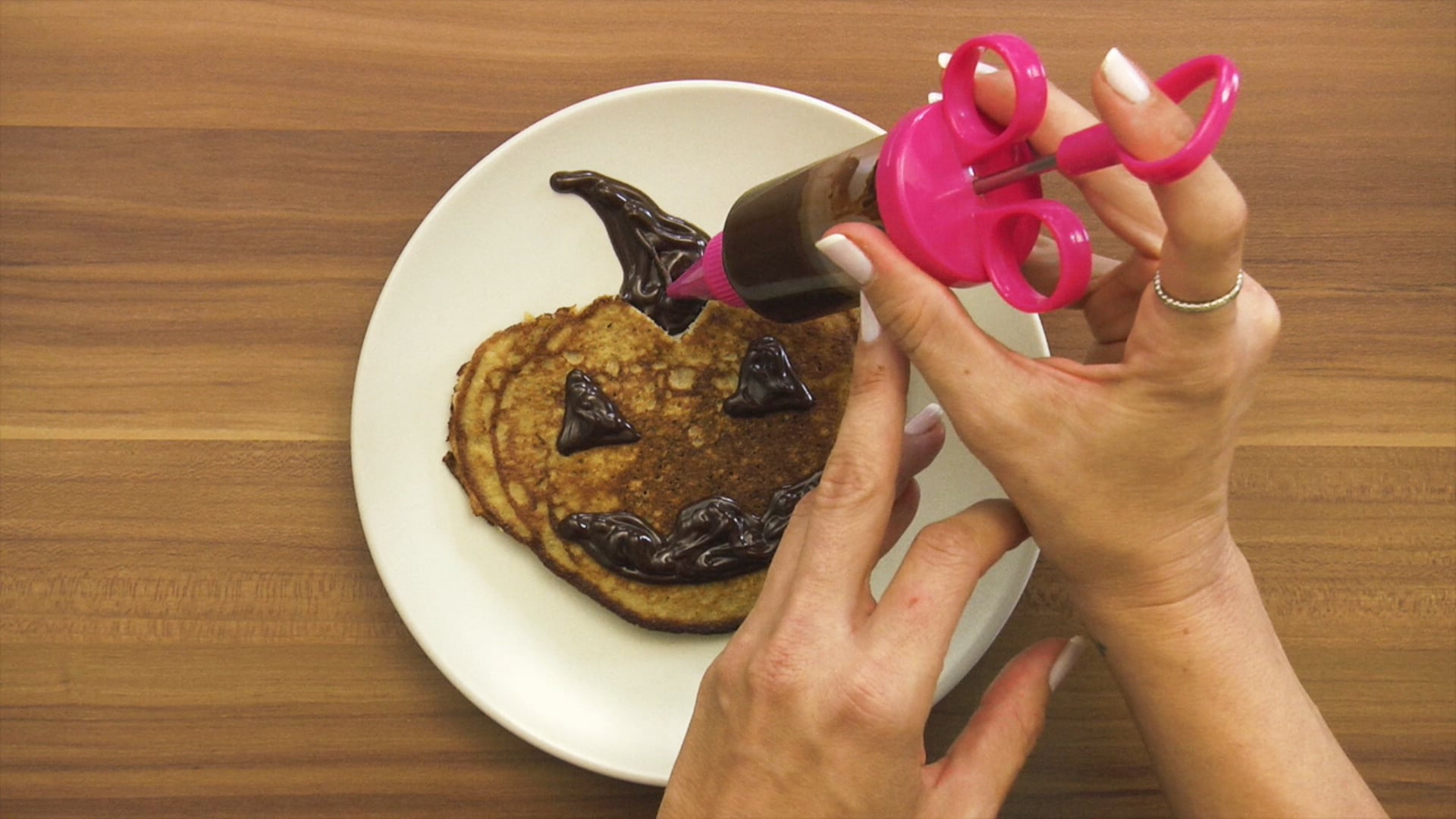 Halloween Pumpkin | Banana Pancake Dessert