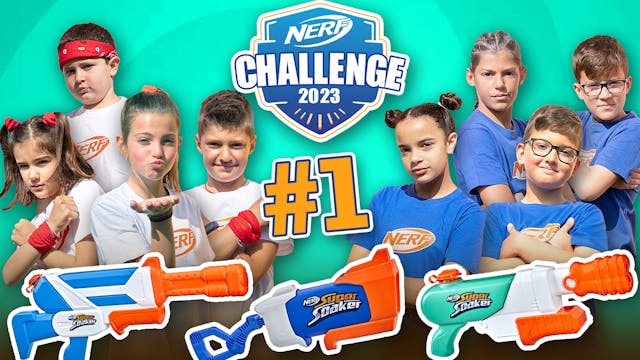 Nerf Summer Challenge #1! Κόκκινοι VS...