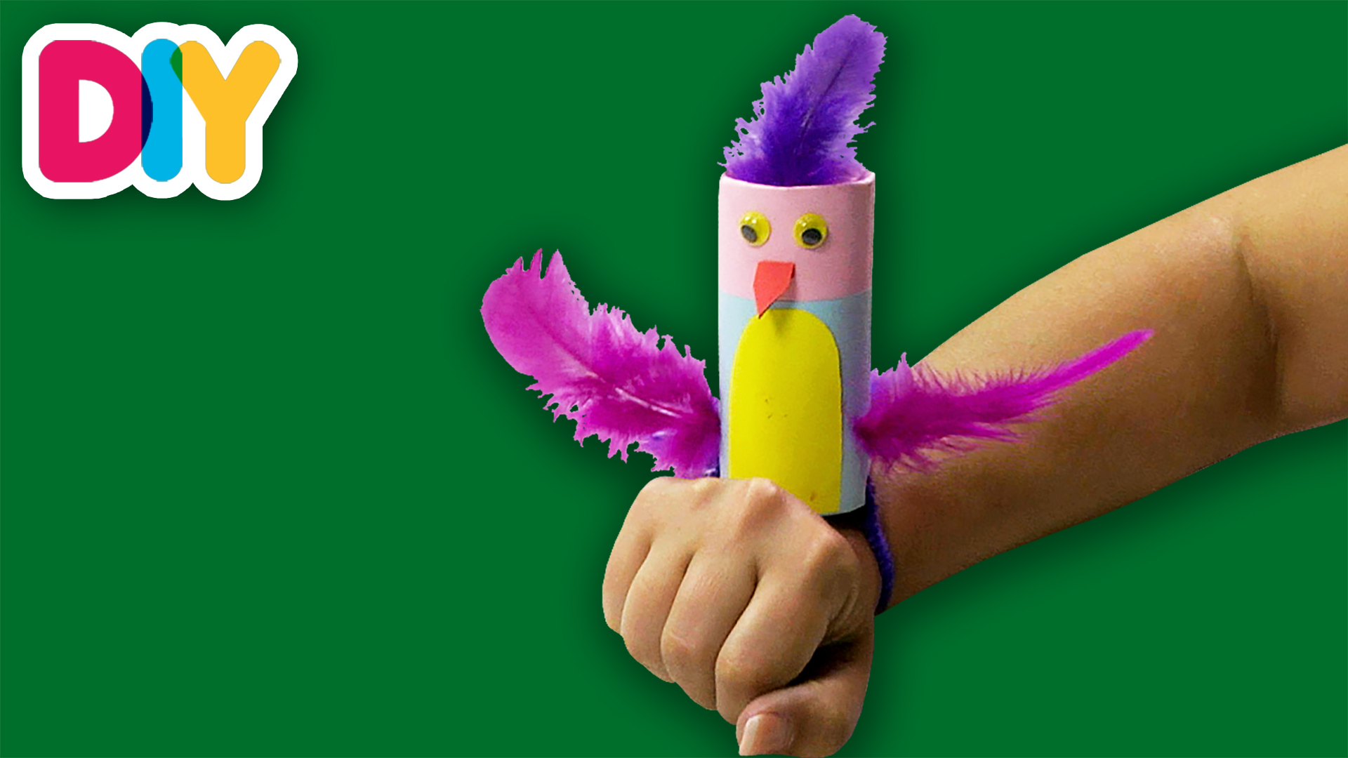Wrist Parrot | Paper Roll Craft