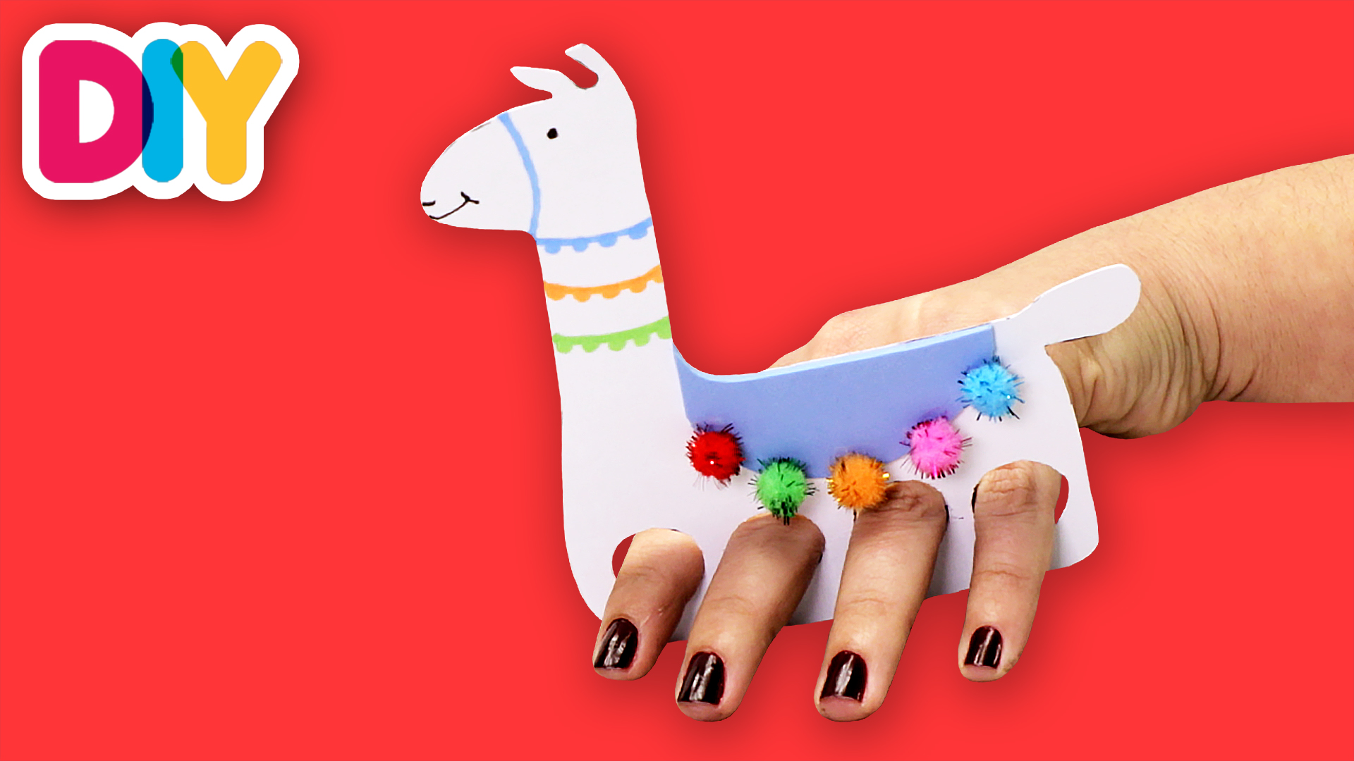 Llama | Finger Puppet Craft