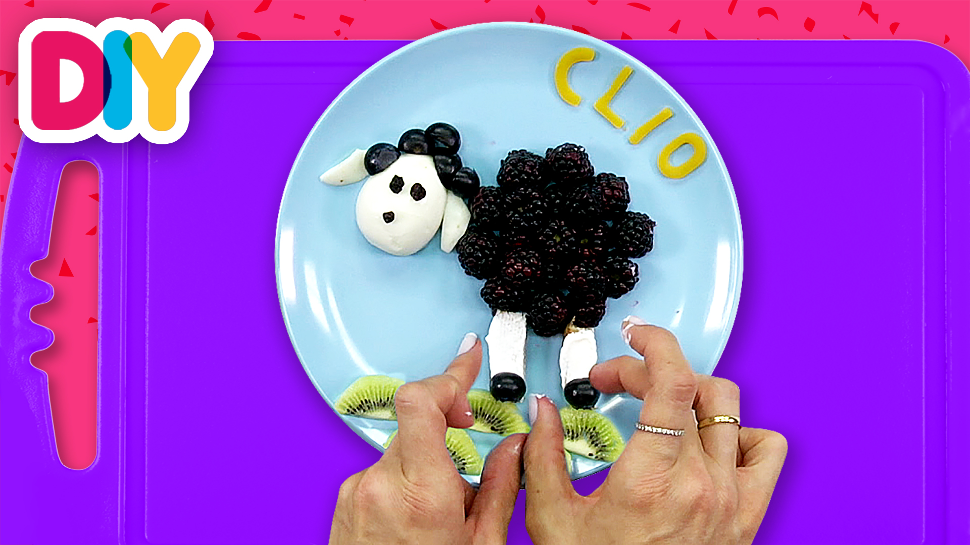 Baa Baa Black Sheep | Egg & Fruit Snack