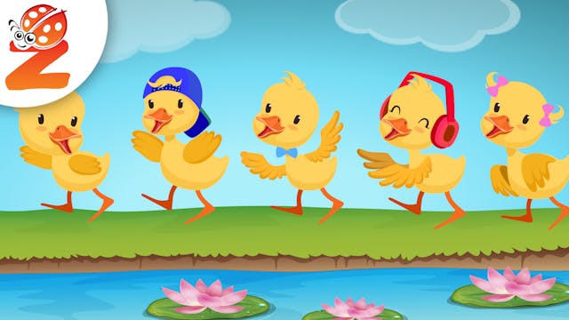 5 Little Ducks | Animated Songs