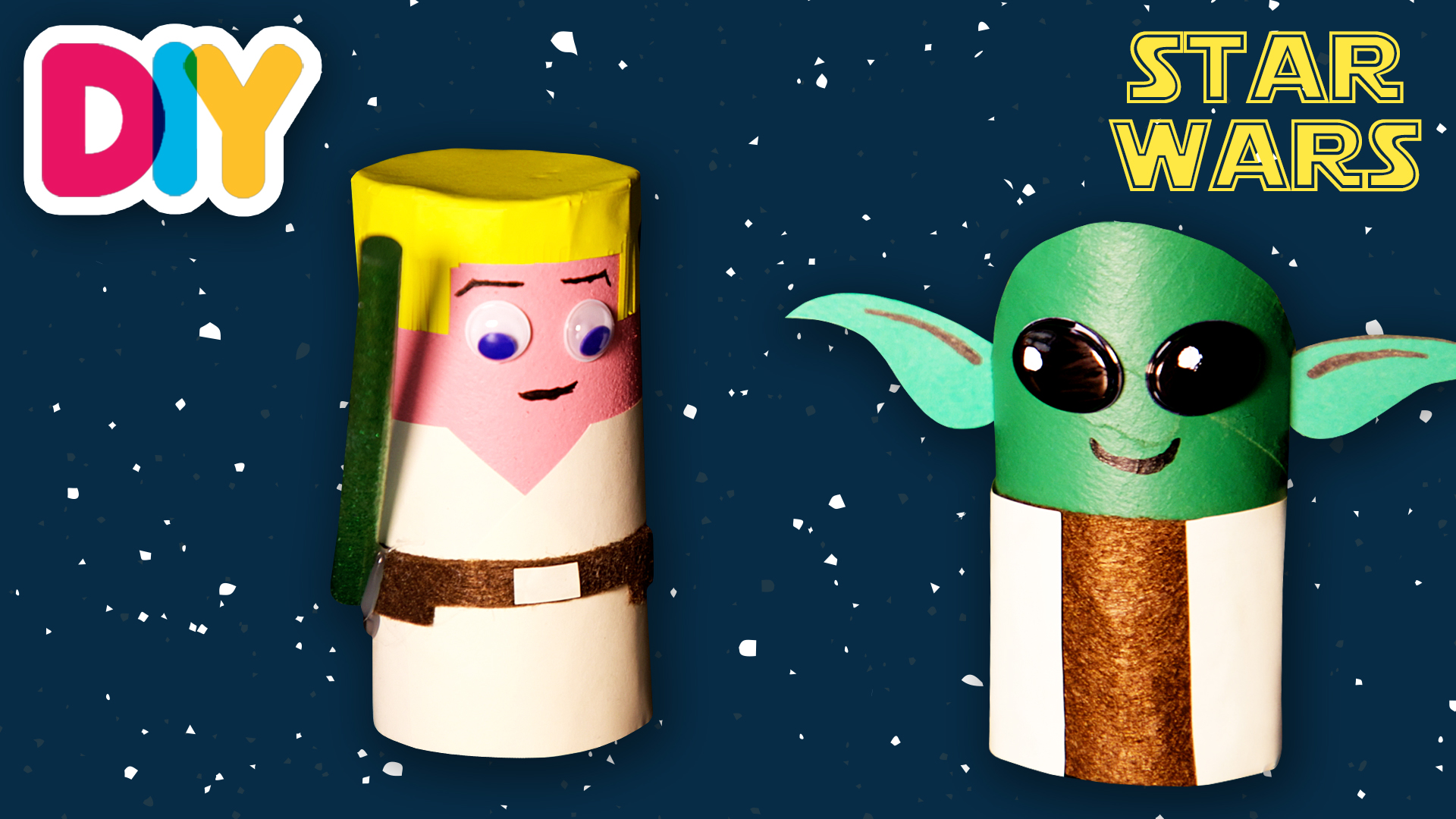 Baby Yoda Puppet | Paper Roll Craft