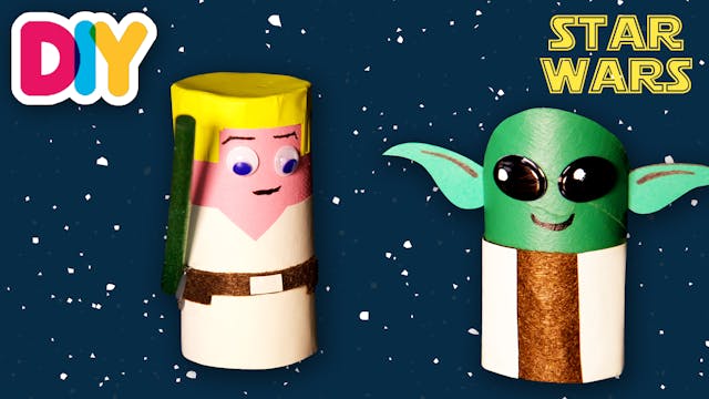 Baby Yoda Puppet | Paper Roll Craft