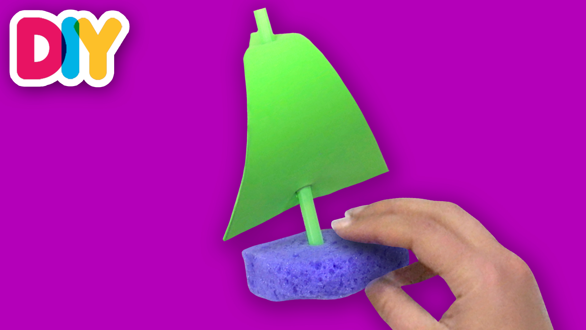 Sponge Sailboats | Craft for Kids