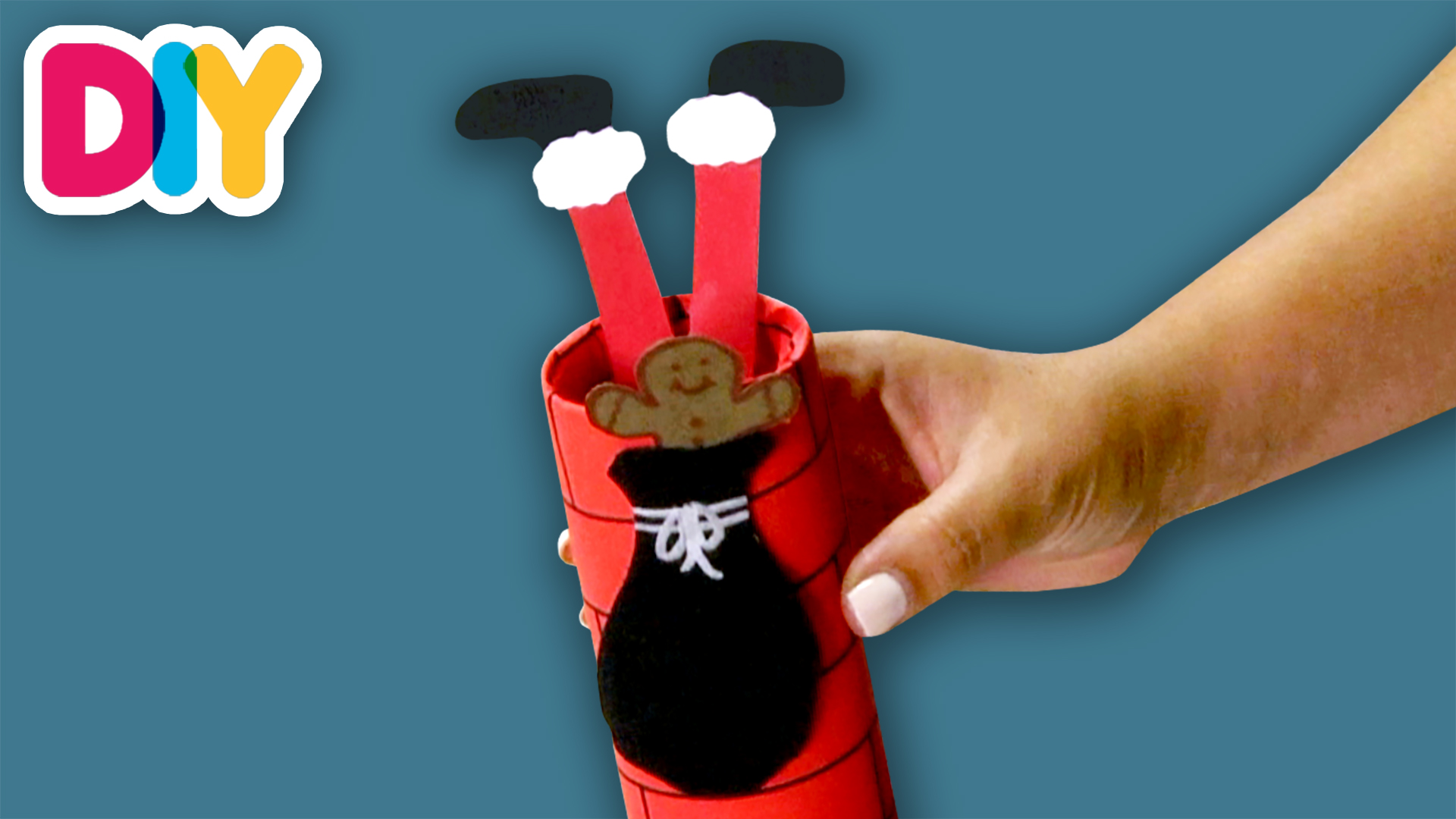 Santa Stuck in Chimney | Paper Roll Craft