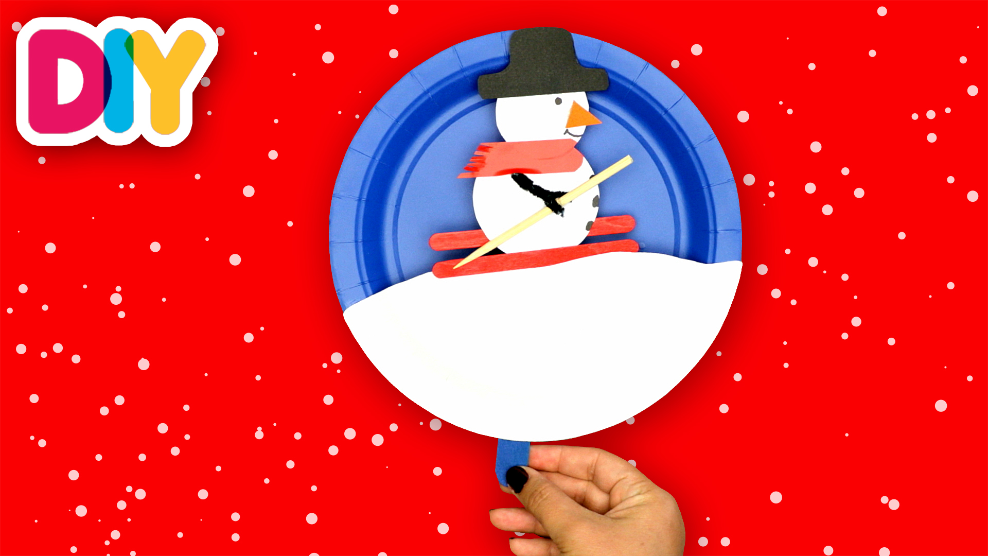 Snowman | Paper Plate Craft