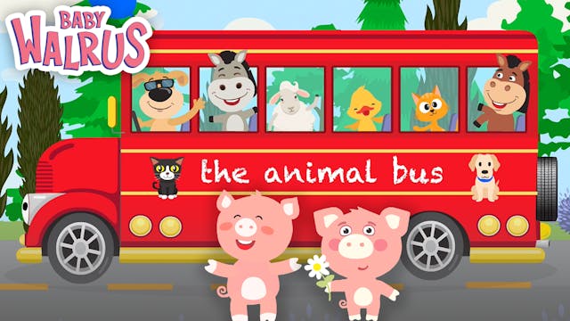 The Animals on the Bus | Animated