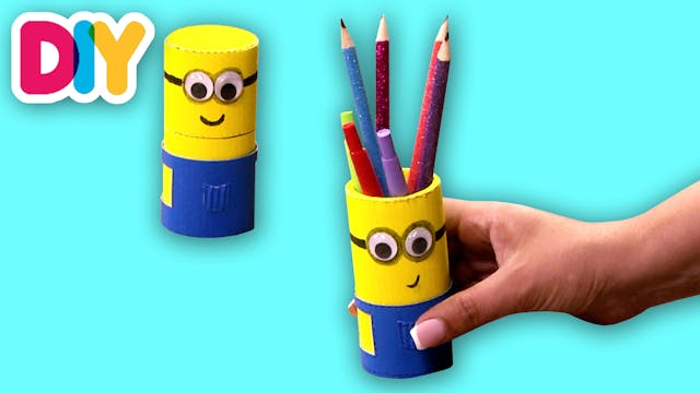 Minions Pencil Case | Paper Roll Craft