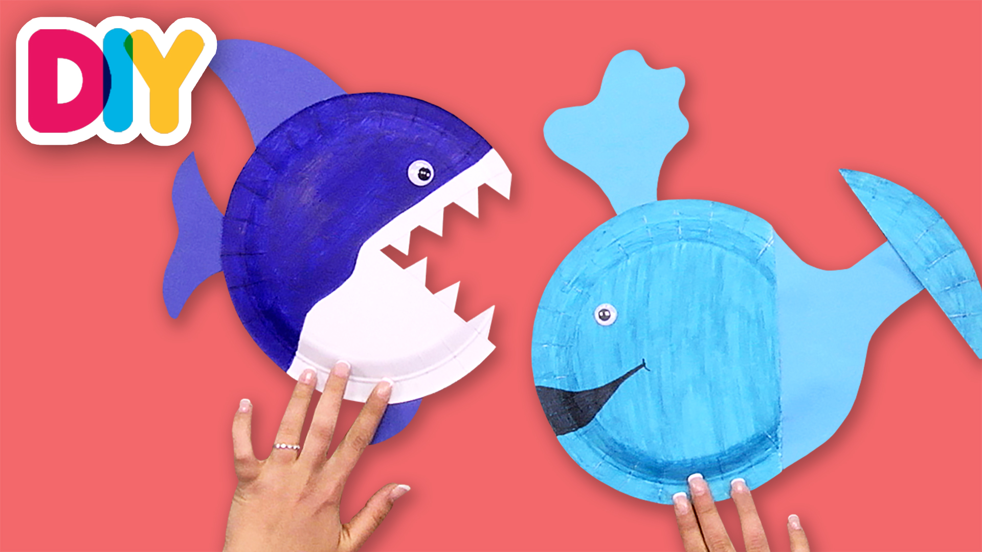 Whale & Shark | Paper Plate Crafts
