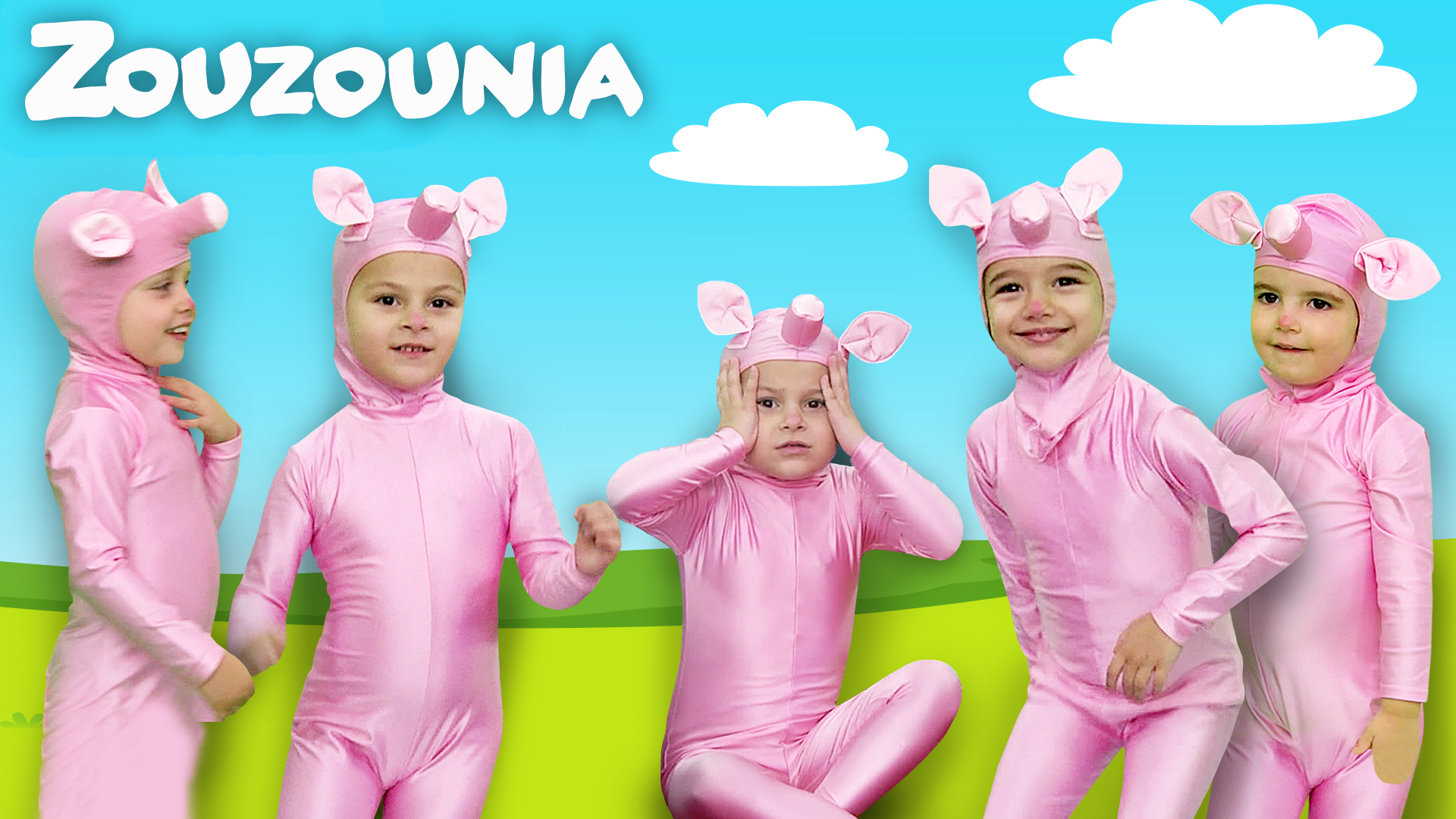 5 Γουρουνάκια Χοροπηδούν Τρελά - Ζουζούνια 