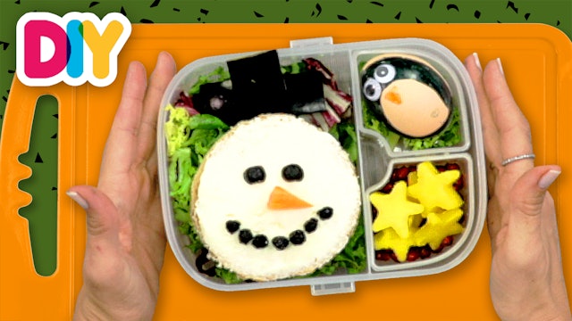Frosty the Snowman Snack | Christmas Bento Box 