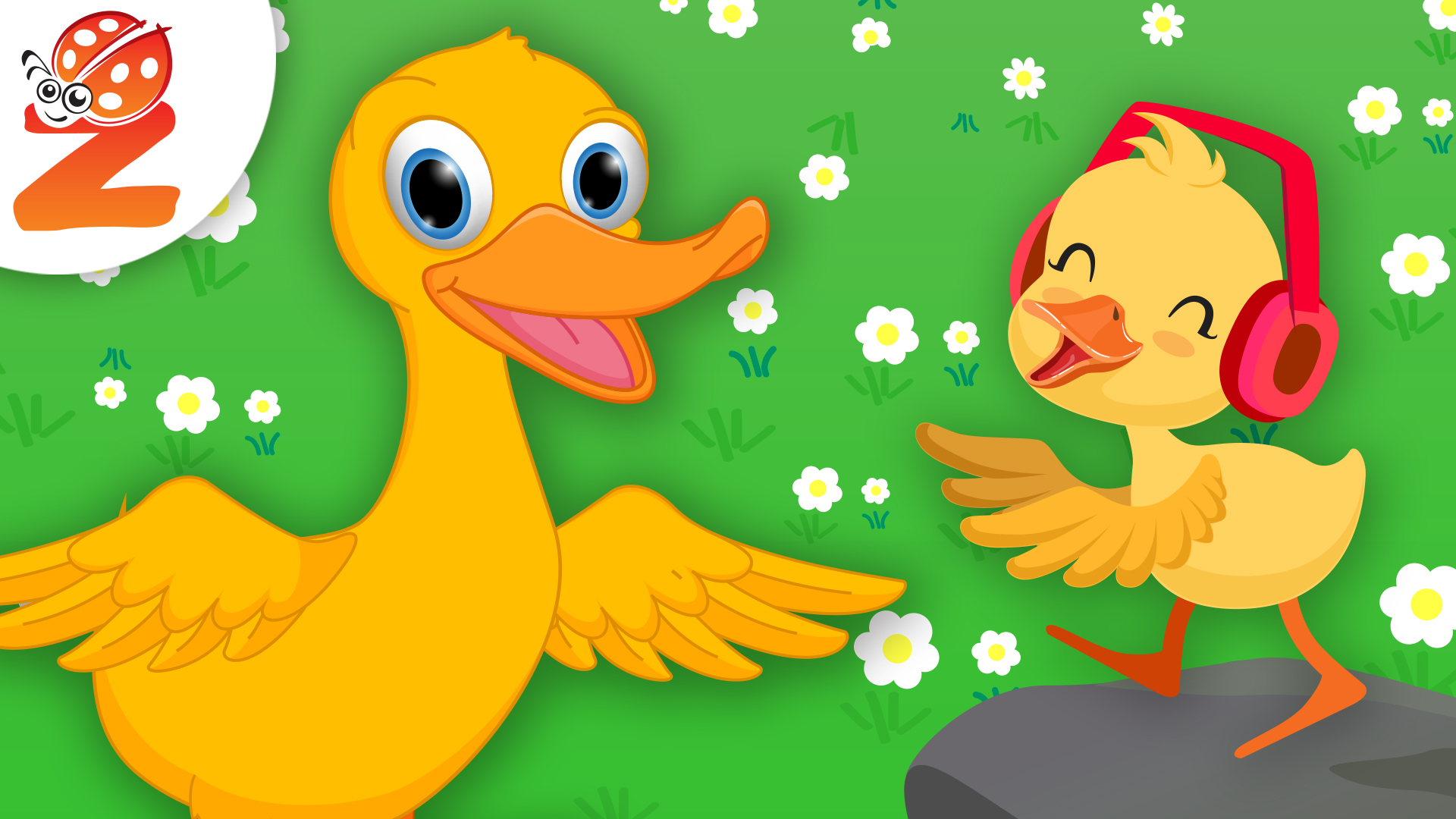 5 Παπάκια Μικρά - Ζουζούνια | Animated Songs