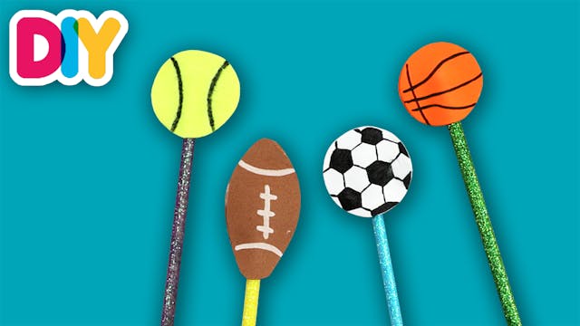 Sports Pencil Toppers | Craft for Kids