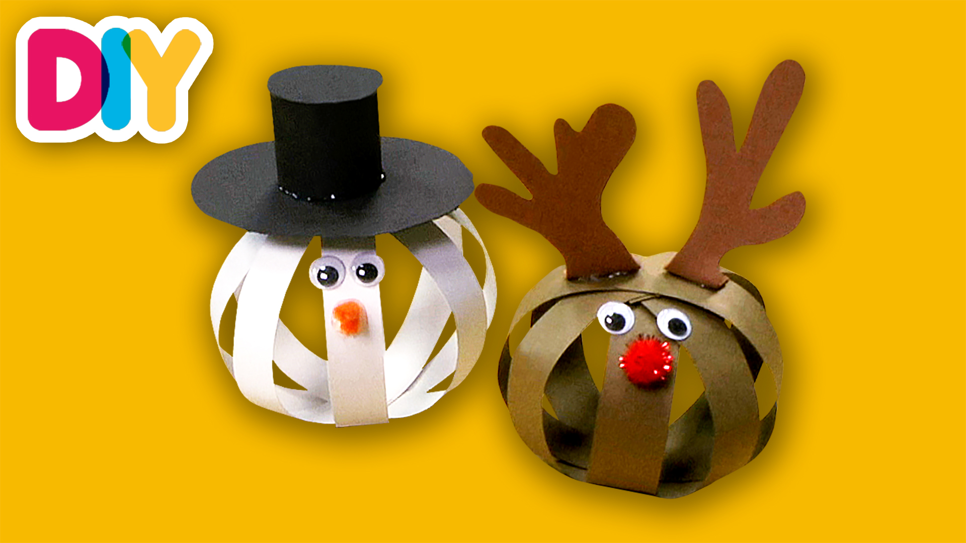 Frosty & Rudolph | Paper Ornament