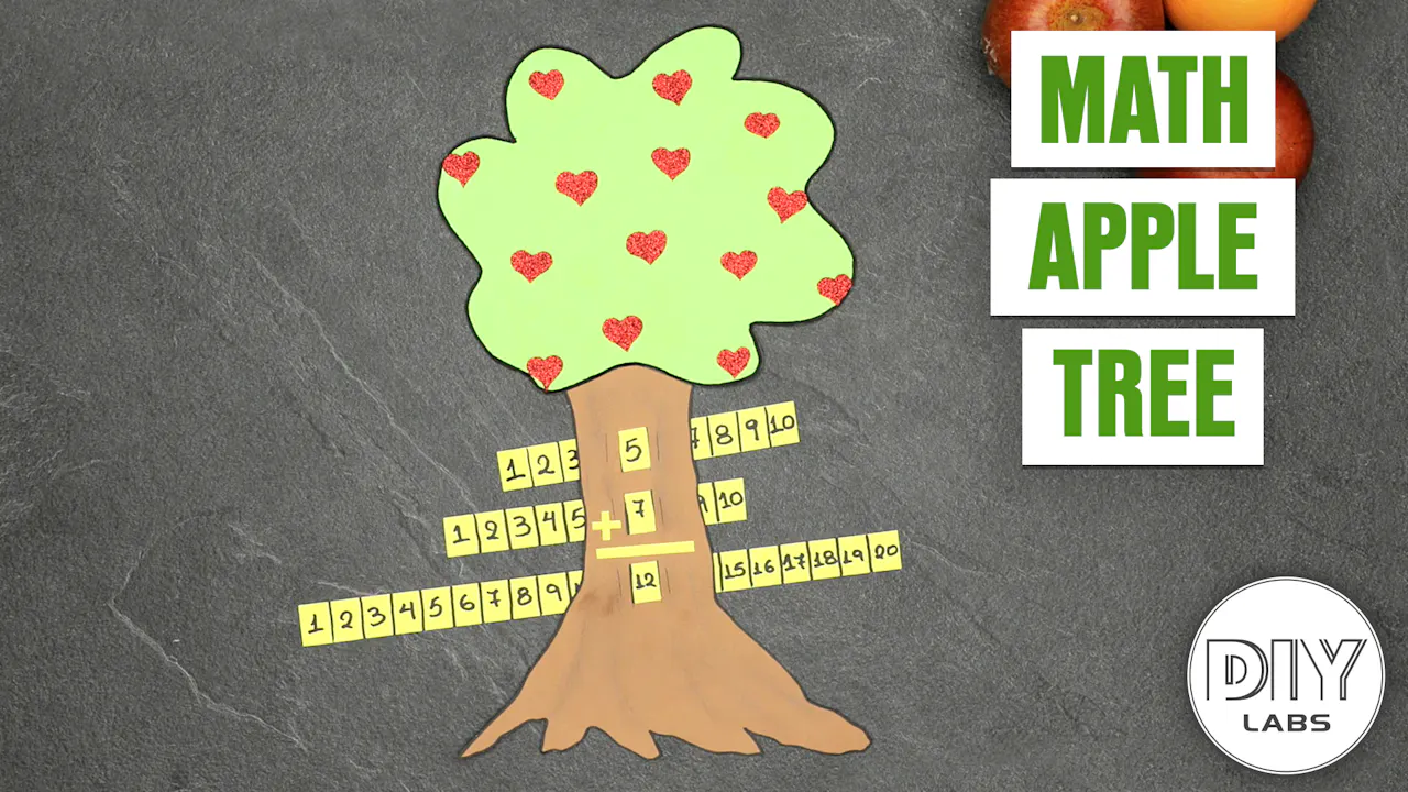 Math Apple Tree - Crafts for Kids - Zouzounia TV+