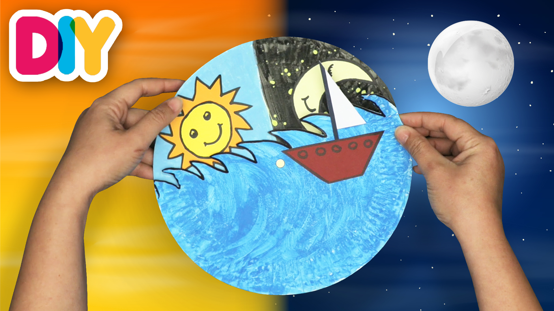 Day and Night | Paper Plate Craft